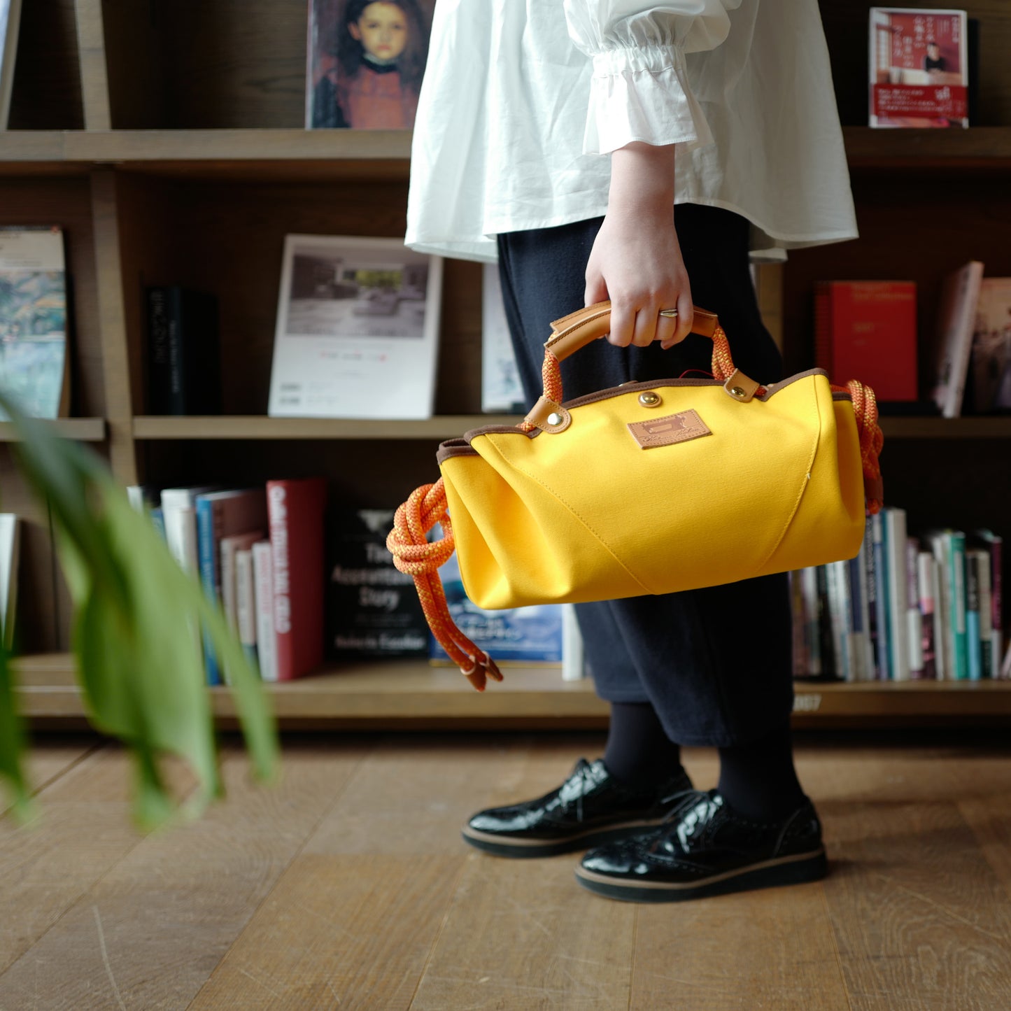 Circle Bag 65 Yellow×Brown