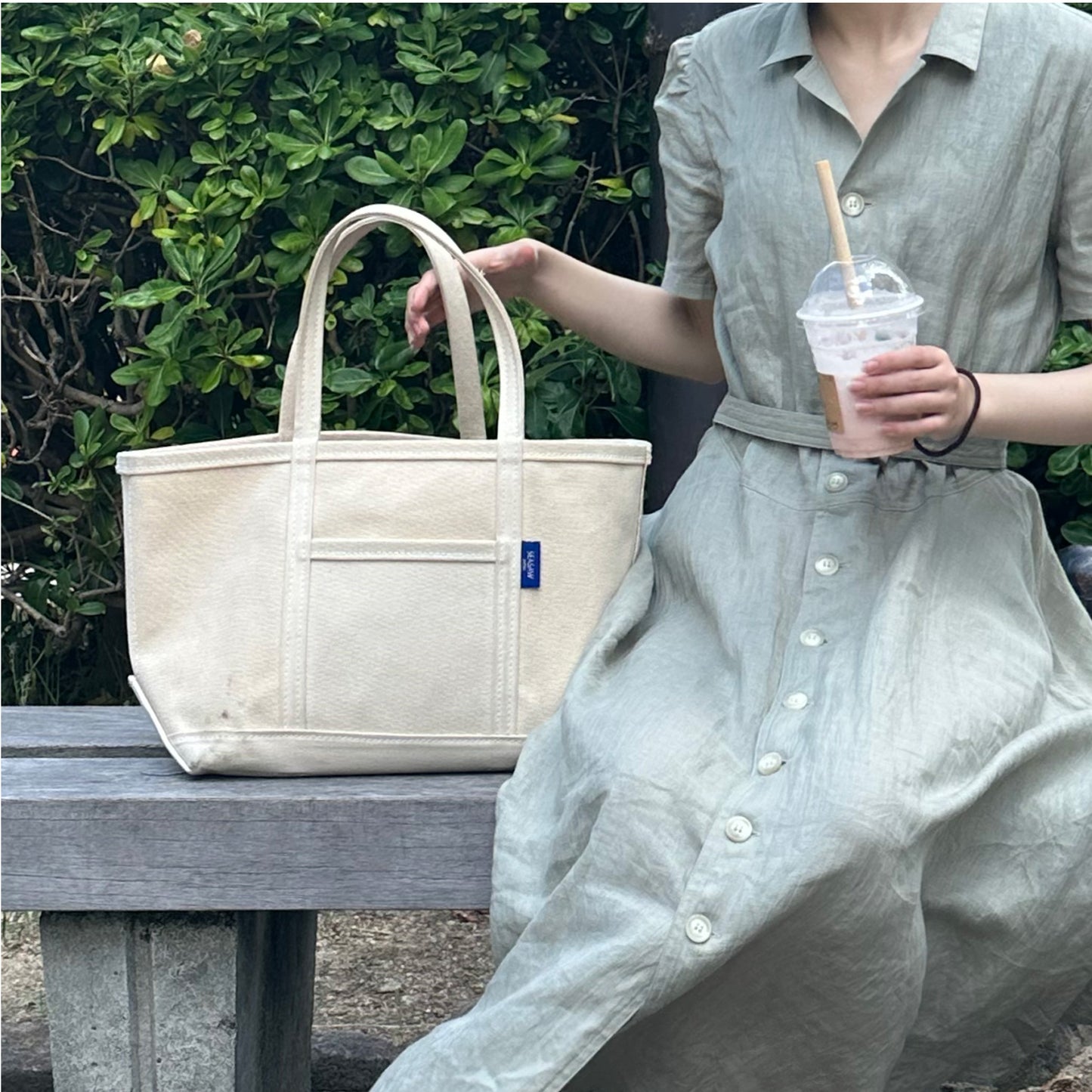 Classic Canvas Tote M-Size Kinari×Kinari