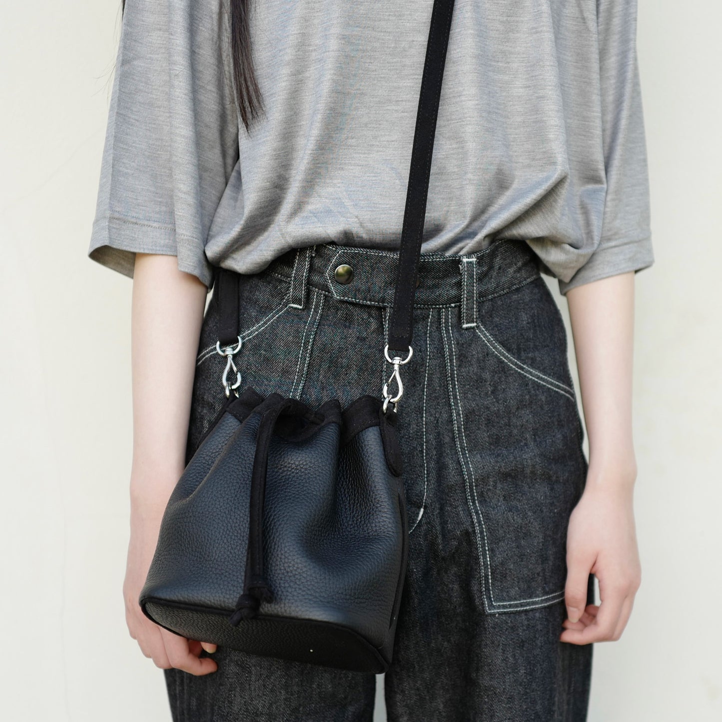 Drawstring Bag Leather