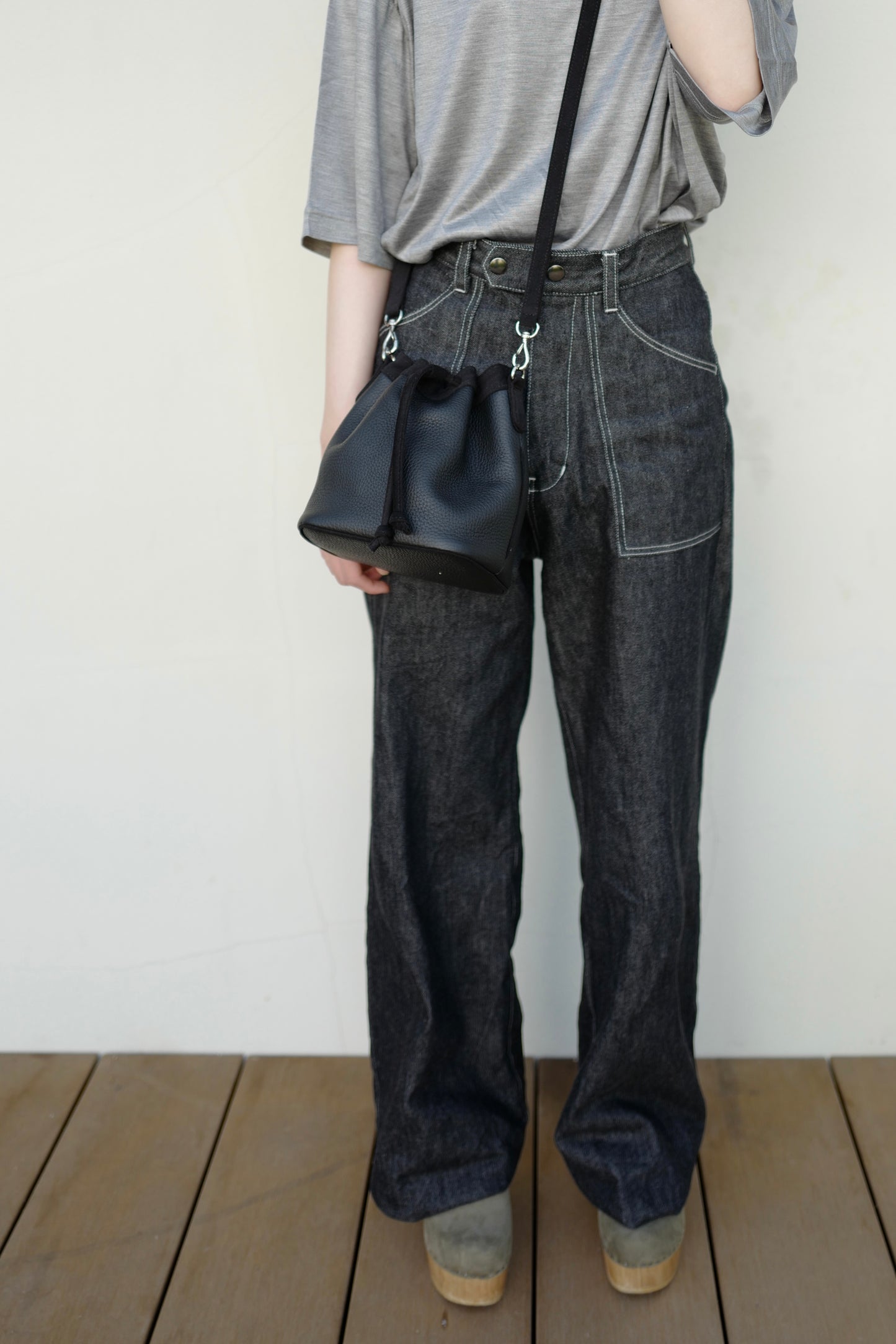 Drawstring Bag Leather