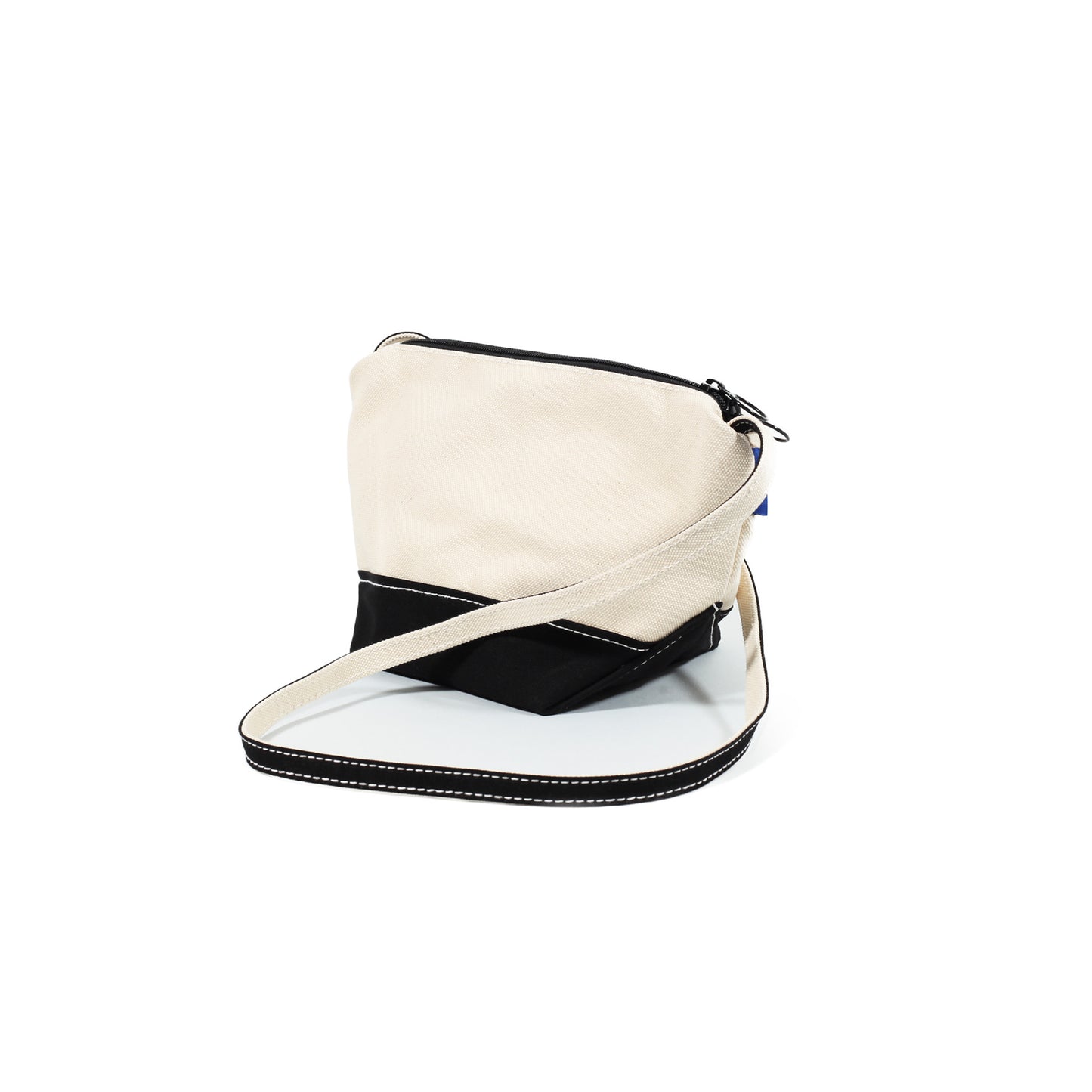 Classic Canvas Shoulder Pouch M-Size Kinari×Black