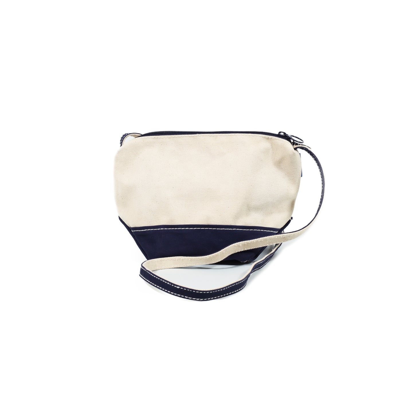 Classic Canvas Shoulder Pouch M-Size Kinari×Navy