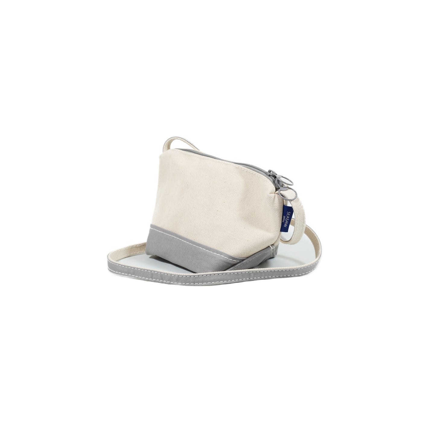 Classic Canvas Shoulder Pouch S-Size Kinari×Gray