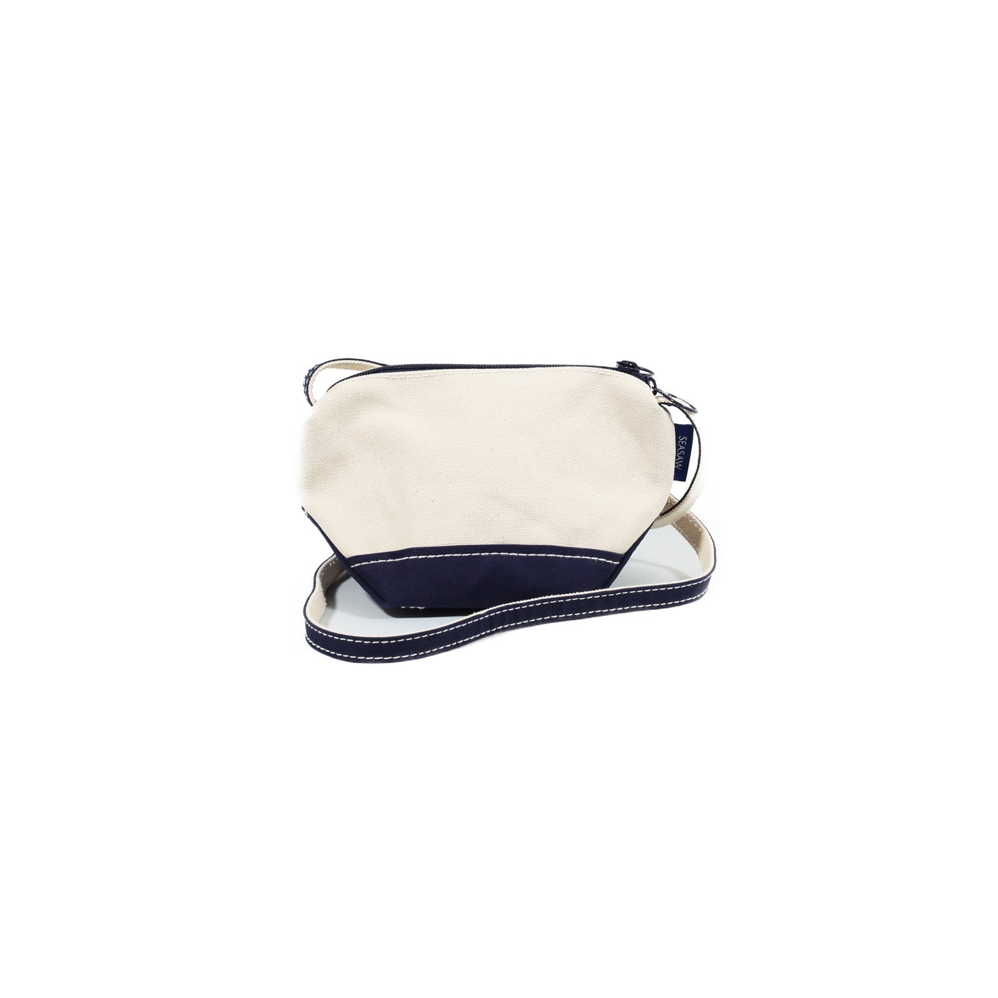 Classic Canvas Shoulder Pouch S-Size Kinari×Navy