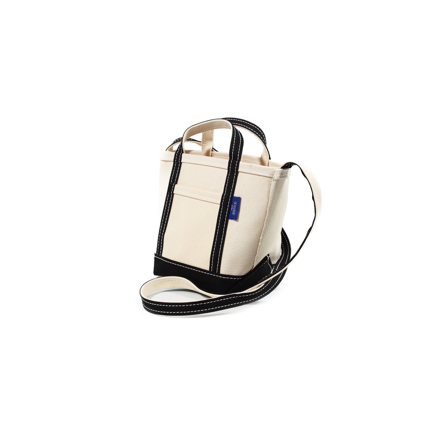 Classic Canvas Shoulder Tote S-size Kinari×Black