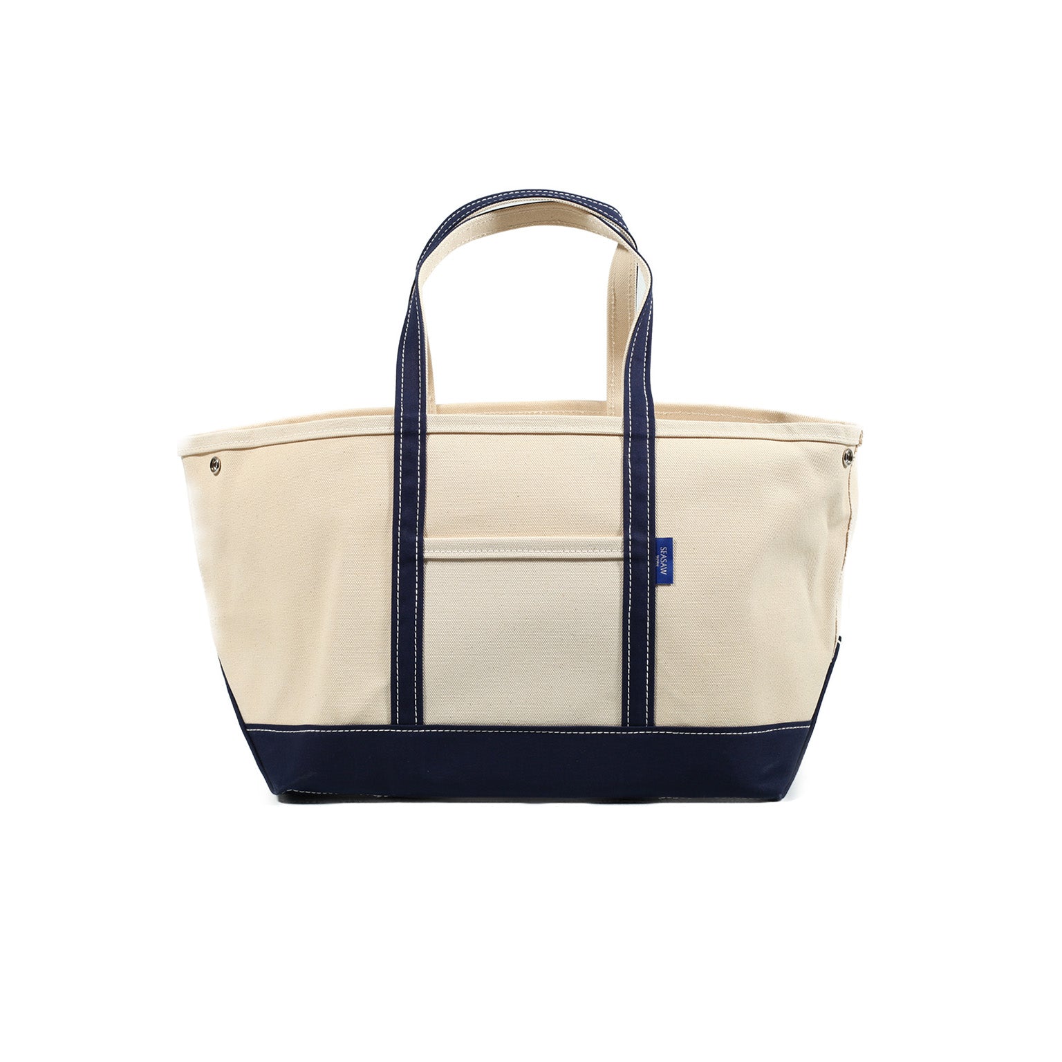 Classic Canvas Tote L-Size Kinari×Navy – Katano Kaban Web Store