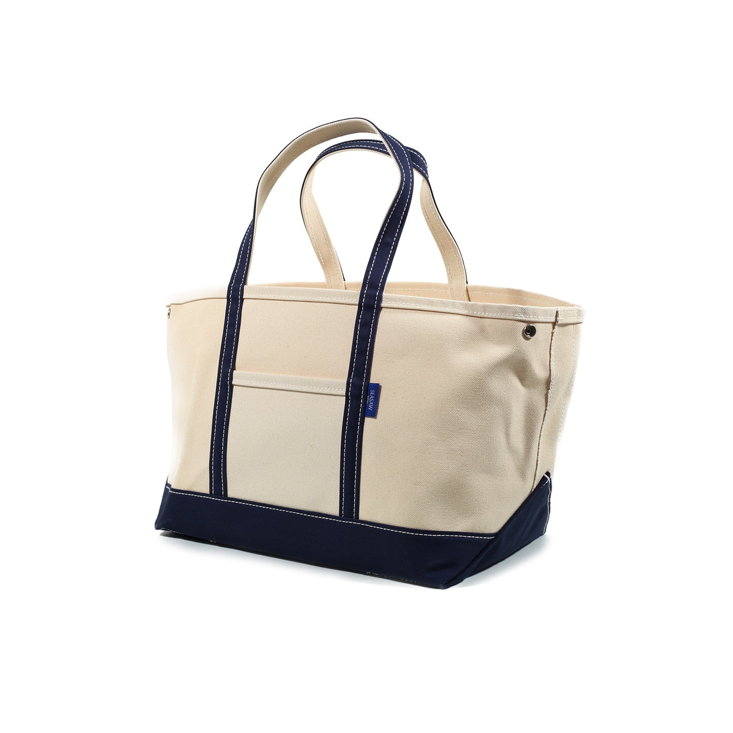 Classic Canvas Tote L-Size Kinari×Navy