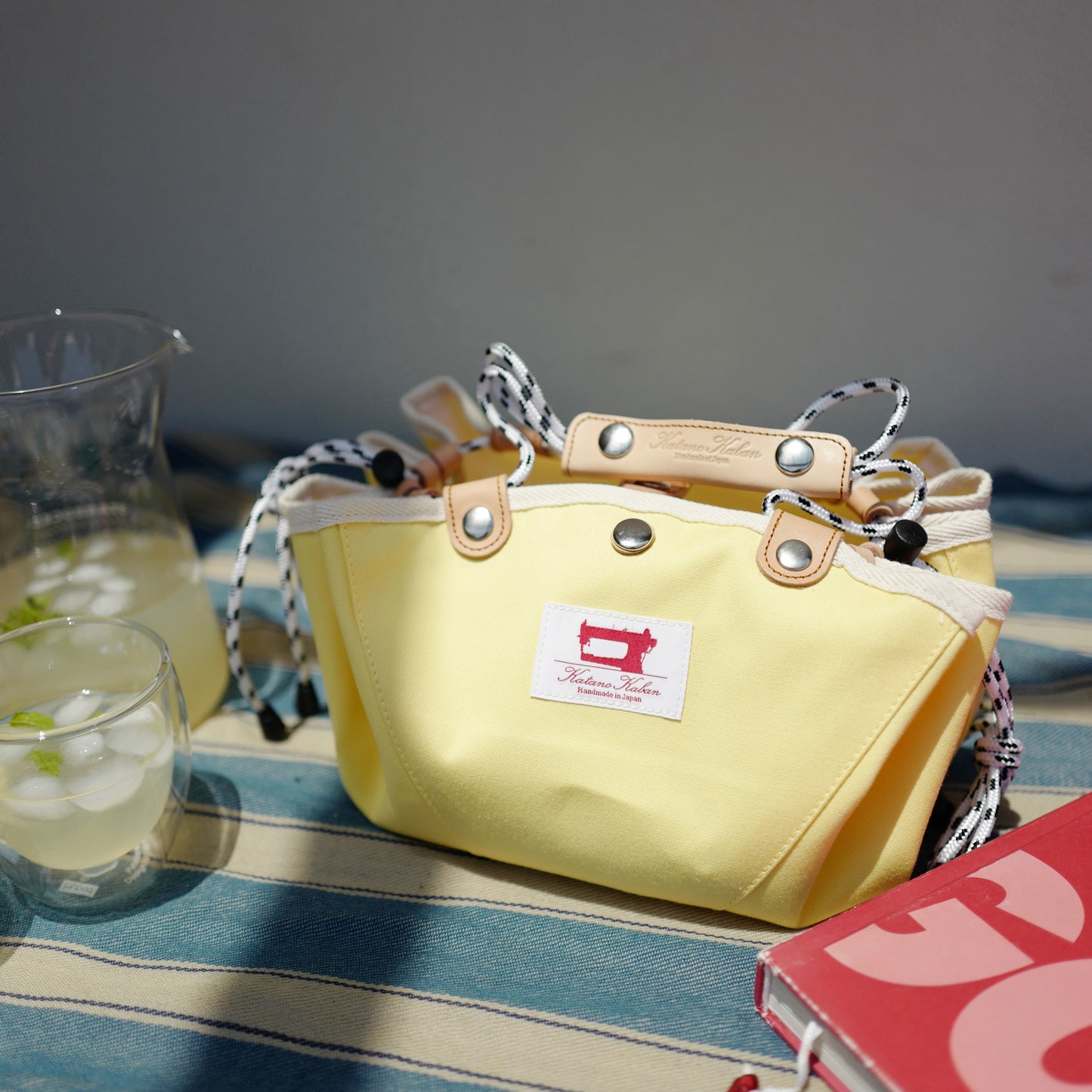 Circle Bag Light Mini Lemon×White