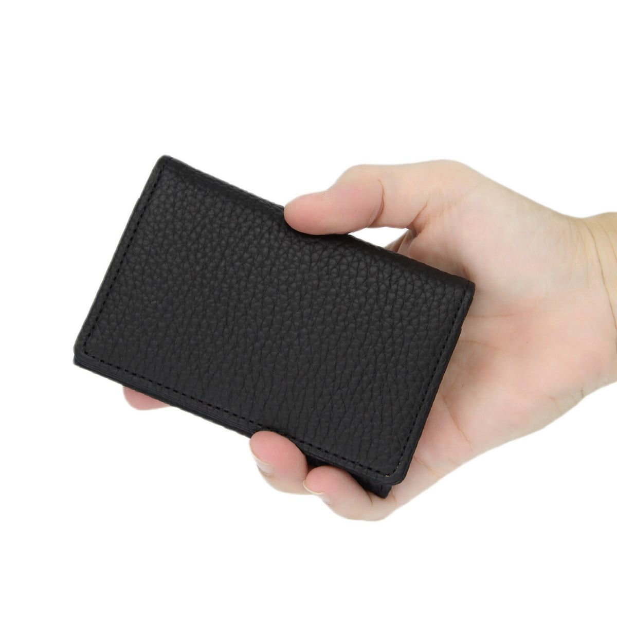 Business Card Case – Pebbled Leather