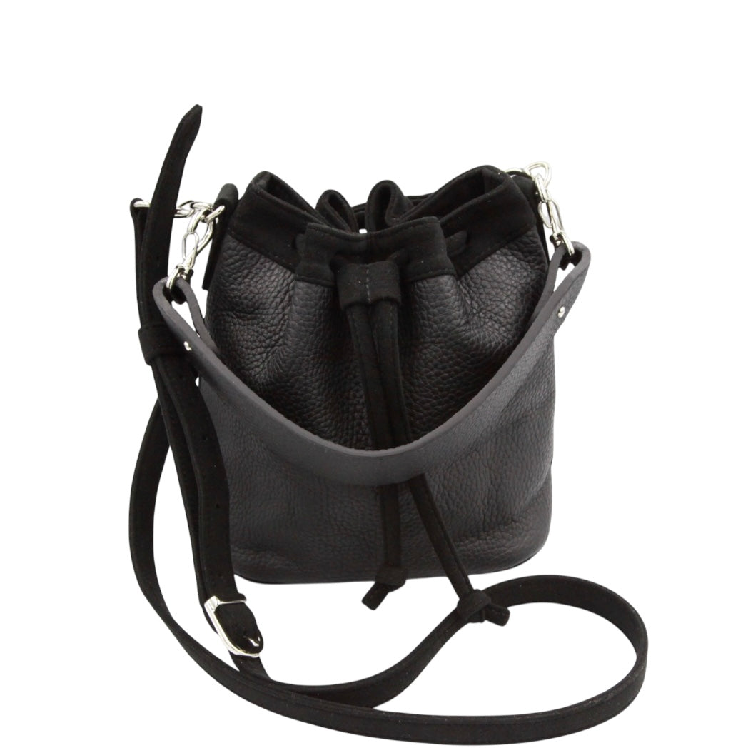 2Way Drawstring Leather Bag