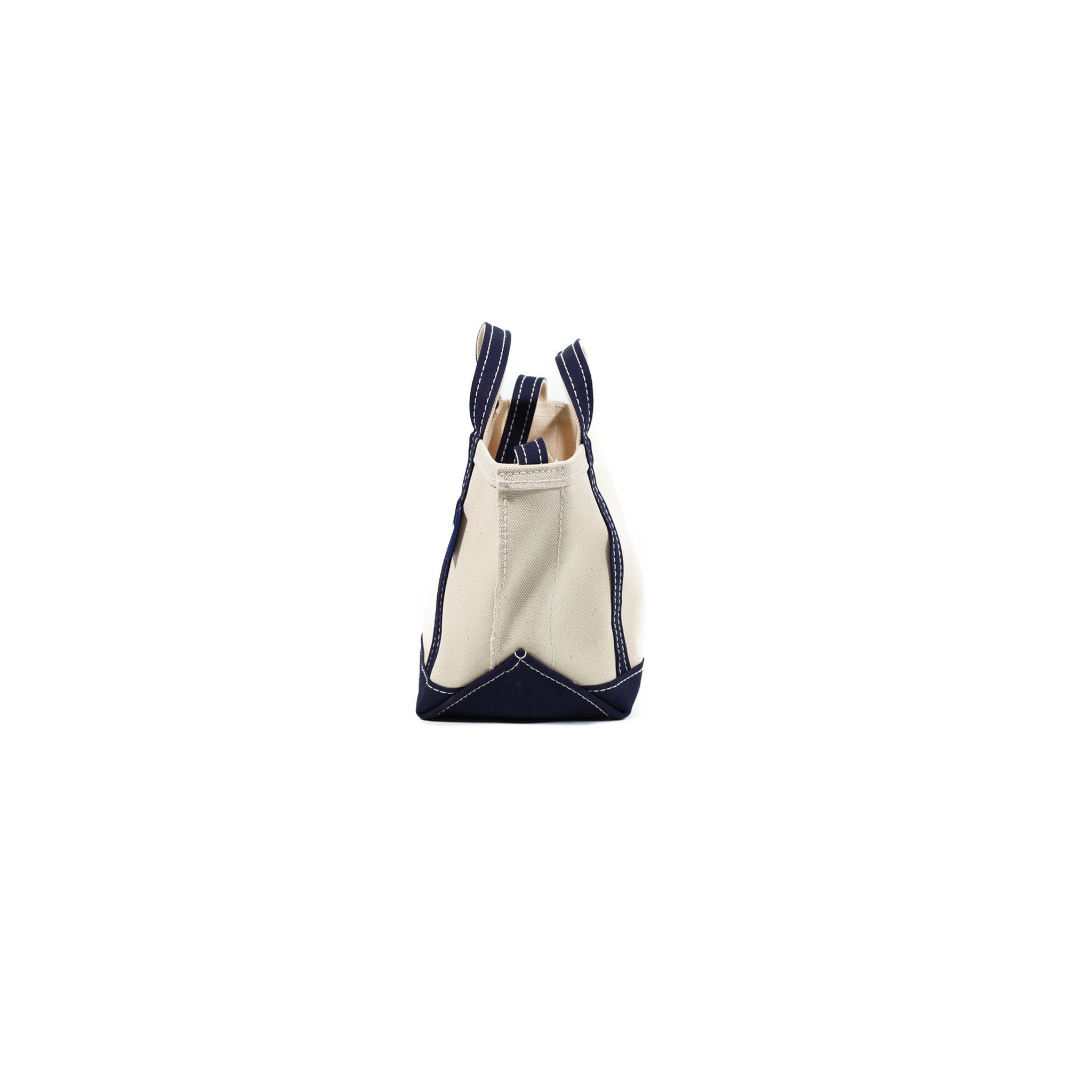 Classic Canvas Shoulder Tote S-size Kinari×Navy – Katano Kaban Web